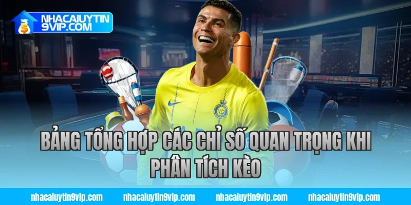 Bảng Tổng Hợp Các Chỉ Số Quan Trọng Khi Phân Tích Kèo